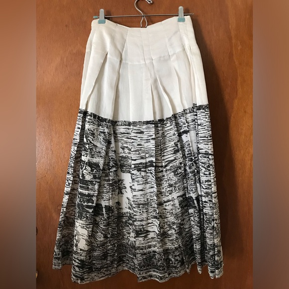 NWOT Body by Victoria Cotton Silk Voile Midi Skirt - Size 4 - Picture 6 of 7